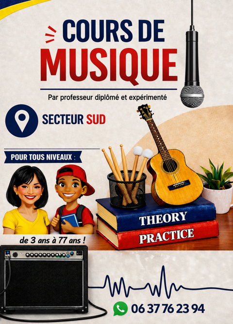COURS DE MUSIQUE 0 97211 Rivière-pilote
