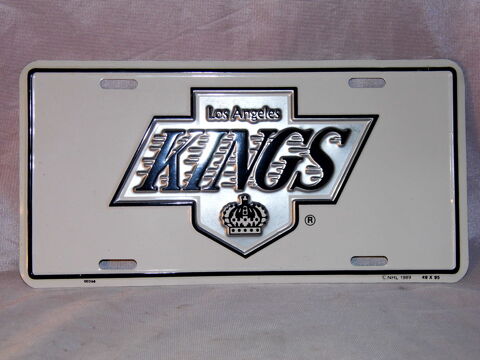 Plaque voiture LOS ANGELES KINGS tole non maill vintage 20 Dunkerque (59)