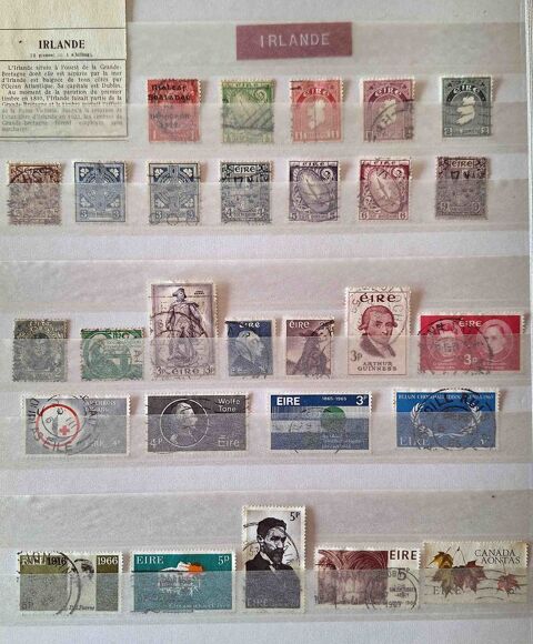 Série de timbres de collection d'Irlande 50 Gap (05)