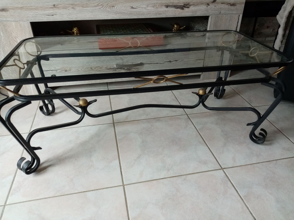 Table basse fer forg&eacute;e Meubles