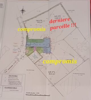  Terrain � vendre 1160 m� Cahagnes