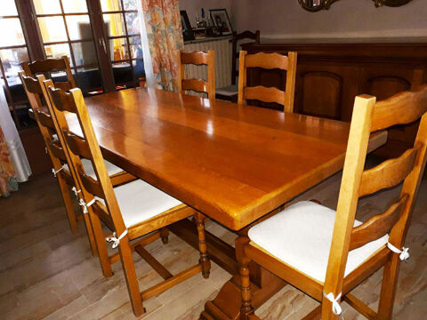 Table Le Bihan Chne massif 200 x 90 250 Saint-Cyr-l'cole (78)