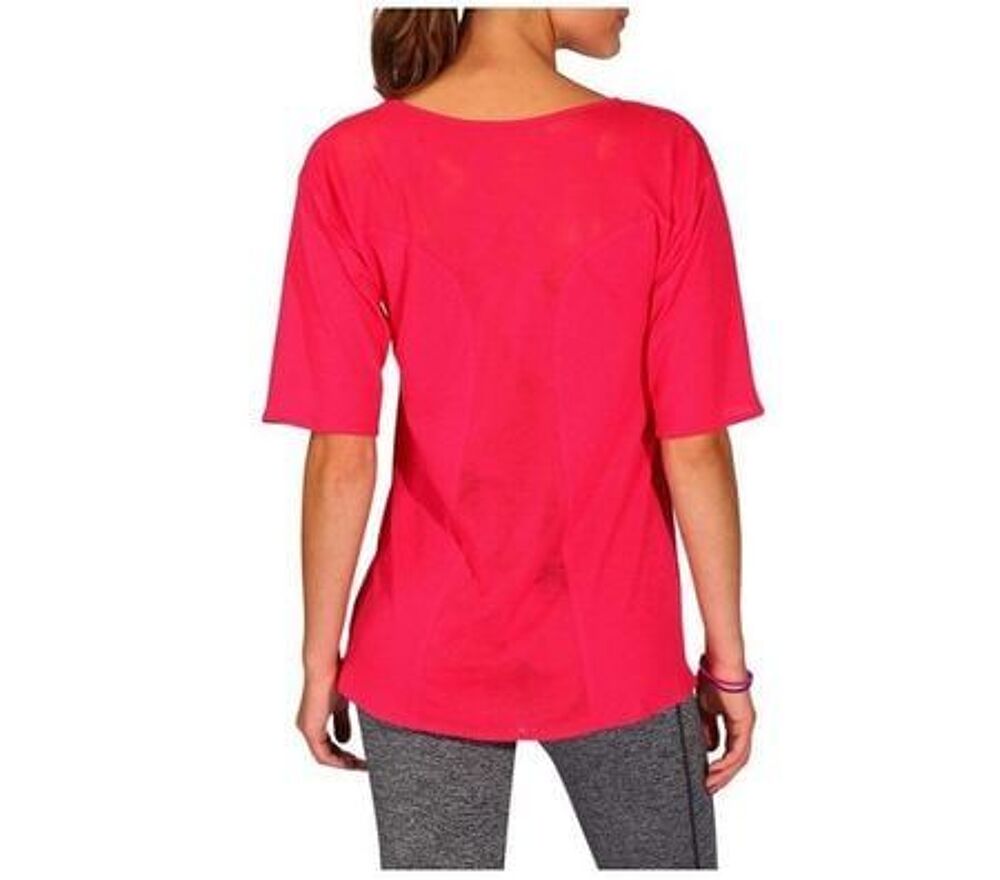 Tshirt + d&eacute;bardeur galbant Domyos Yoga fitness Femme L Vêtements