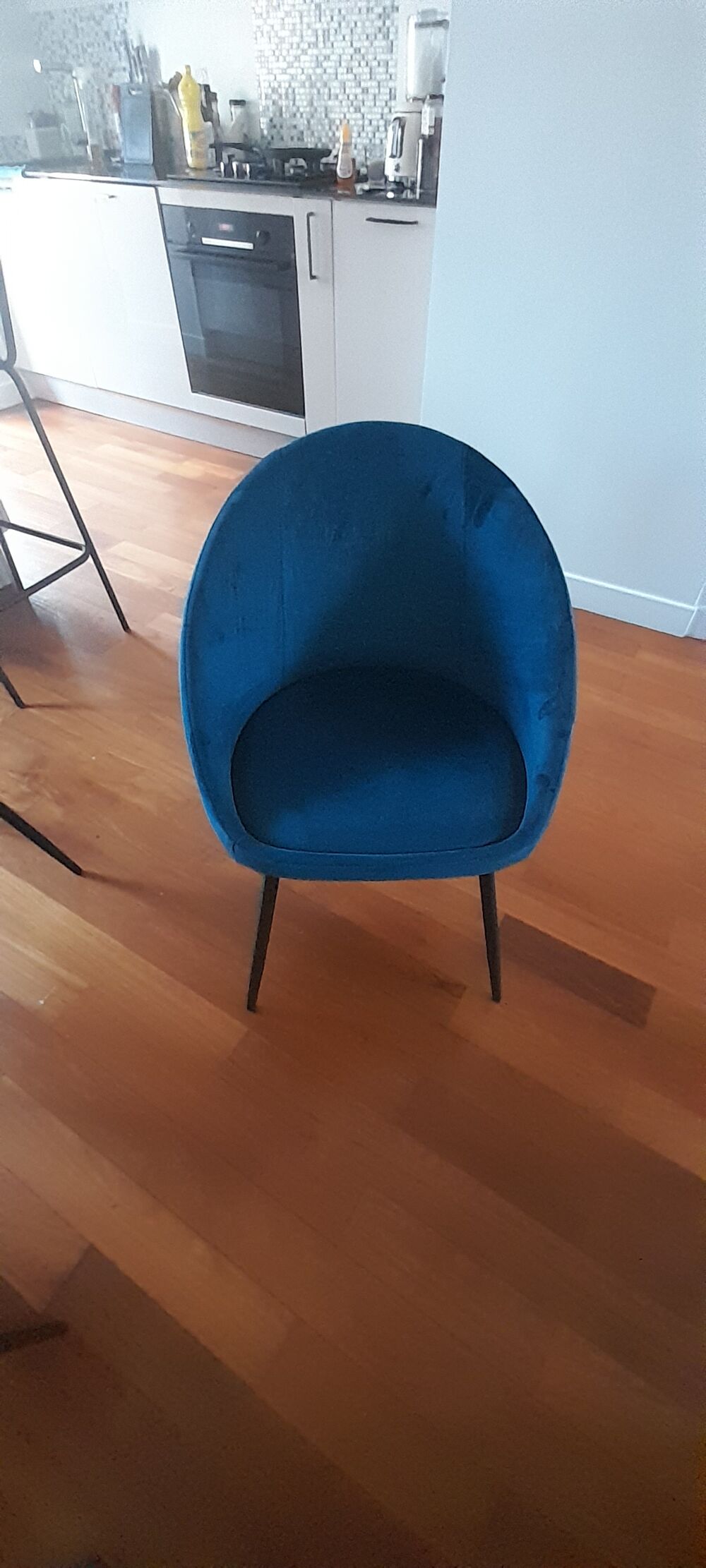 4 chaises fauteuil velours Meubles