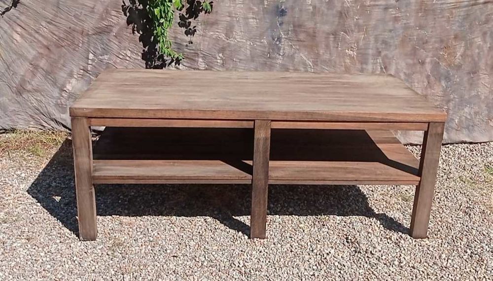 meuble de m&eacute;tier, ancienne table en teck &agrave; double plateau Meubles