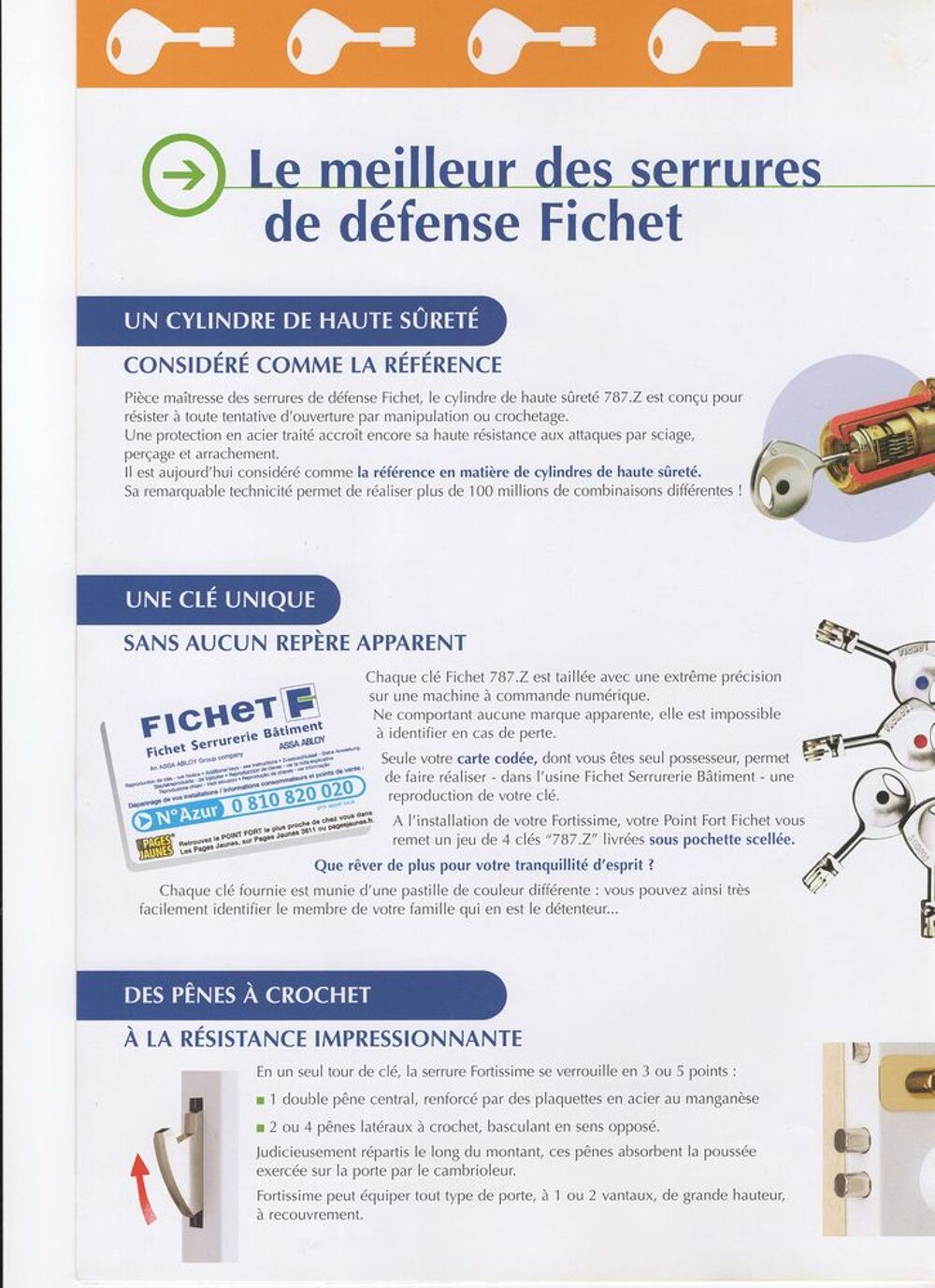 Porte Blind&eacute;e Fichet avec Serrure Fortissime Bricolage