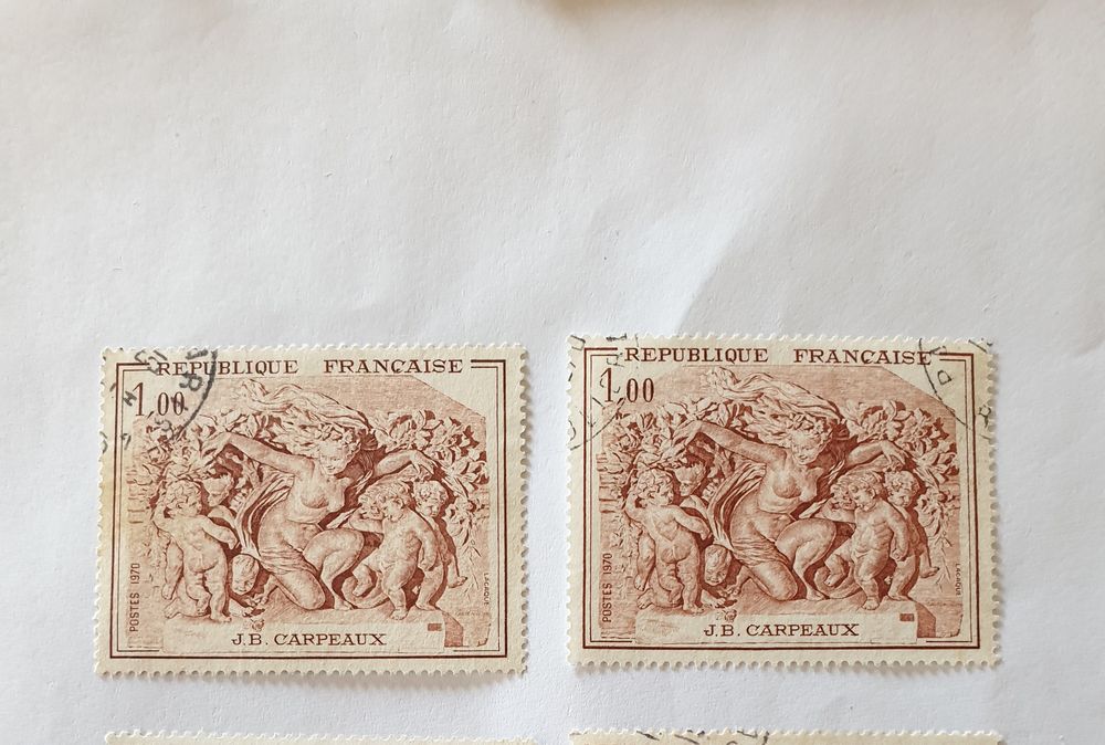 Timbre france Le triomphe de Flore 1970 - lot 0.26 euro 