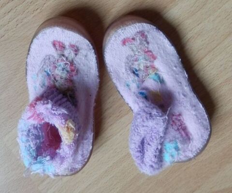 Chaussures bébé T 16-17 (0-6 mois) - Rose Clair : bon état 1 Évry (91)