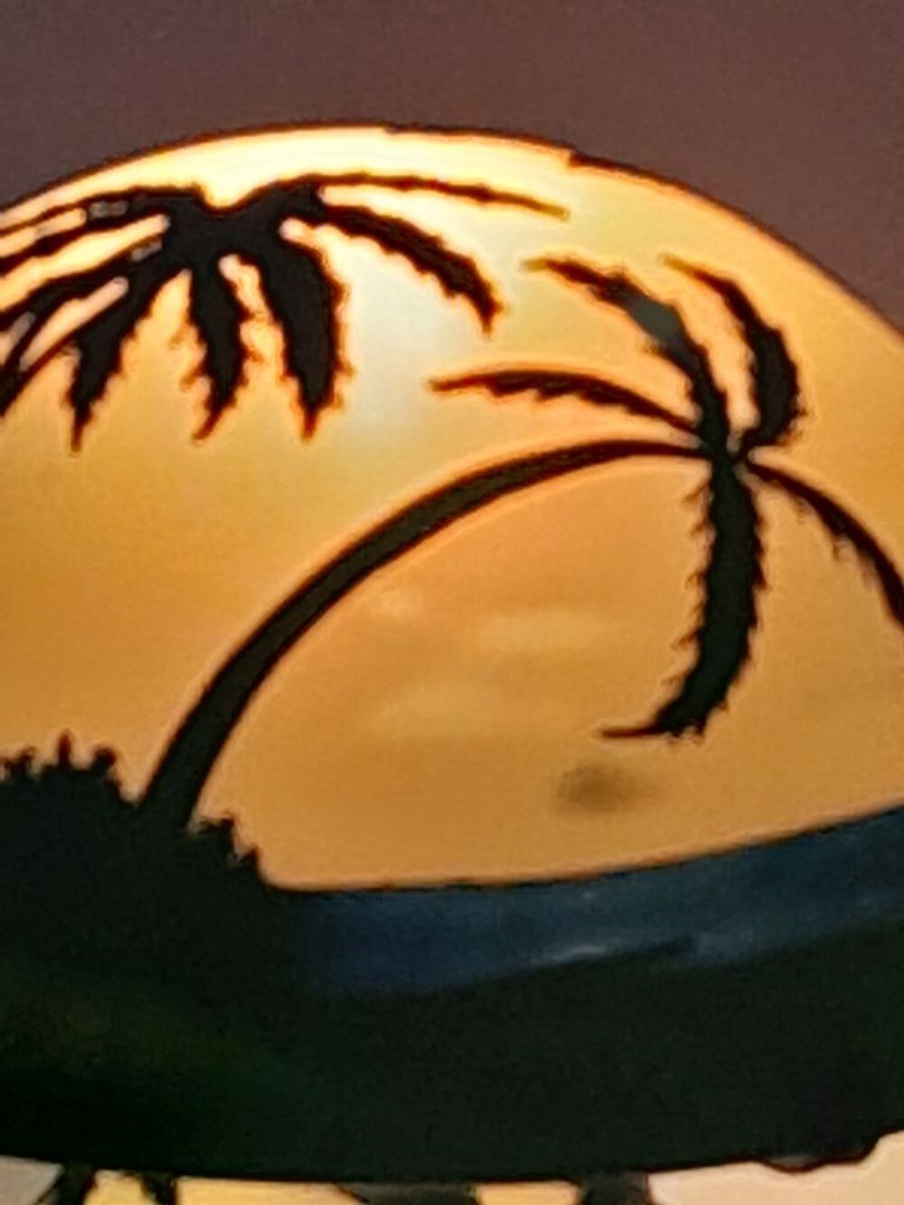 Lampe en p&acirc;te de verre Décoration