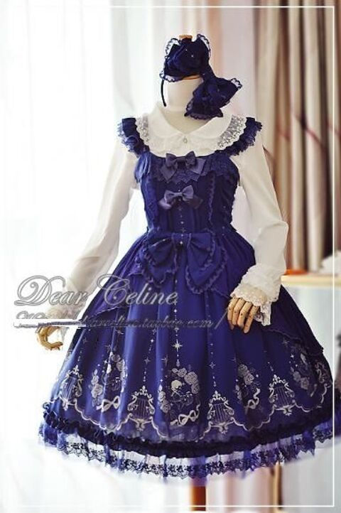 Lot Set Lolita cosplay japon manga anime mode Angel song Dea 249 Fèves (57)
