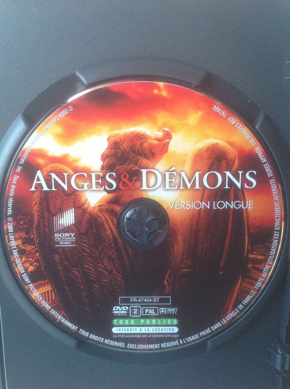 ANGES &amp; D&Eacute;MONS &Eacute;TAT NEUF Envoi Possible
DVD et blu-ray
