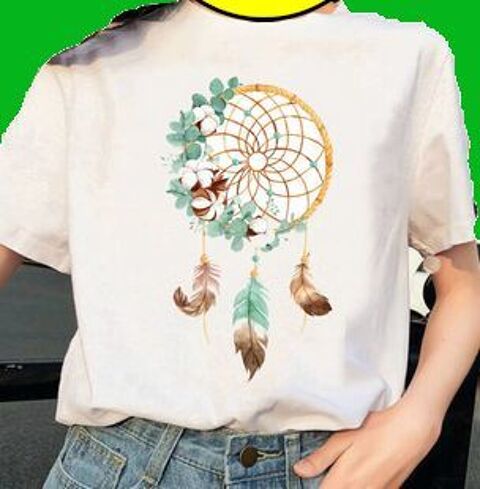 T-Shirt blanc imprim� d'un Carillon �olien (NEUF) 11 Lille (59)