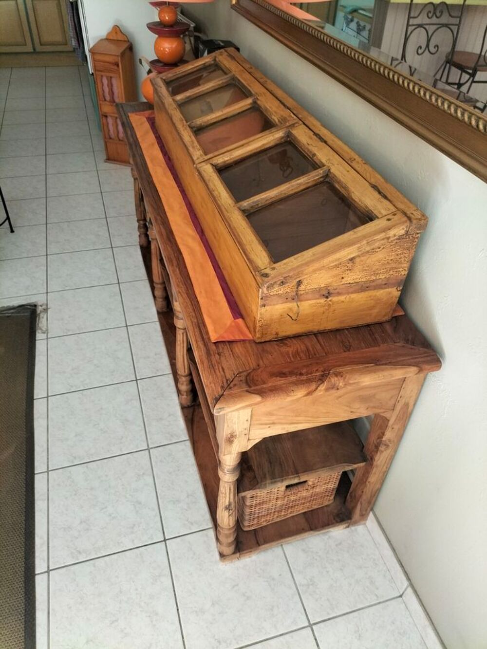 Ancienne vitrine de comptoir Décoration