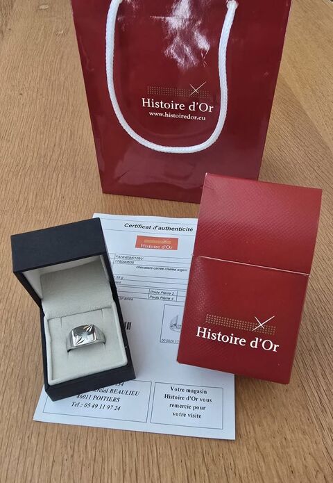 Chevali�re argent massif, Bijoutier MATY�, Cert authenticit� 88 Buxerolles (86)