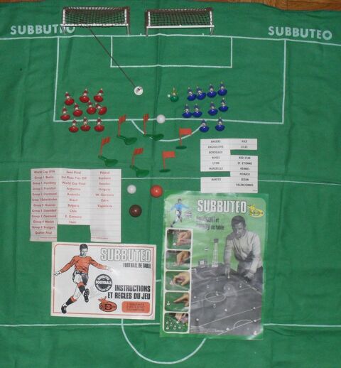 Subbuto Table Soccer Coupe du Monde 1974 50 Montreuil (93)