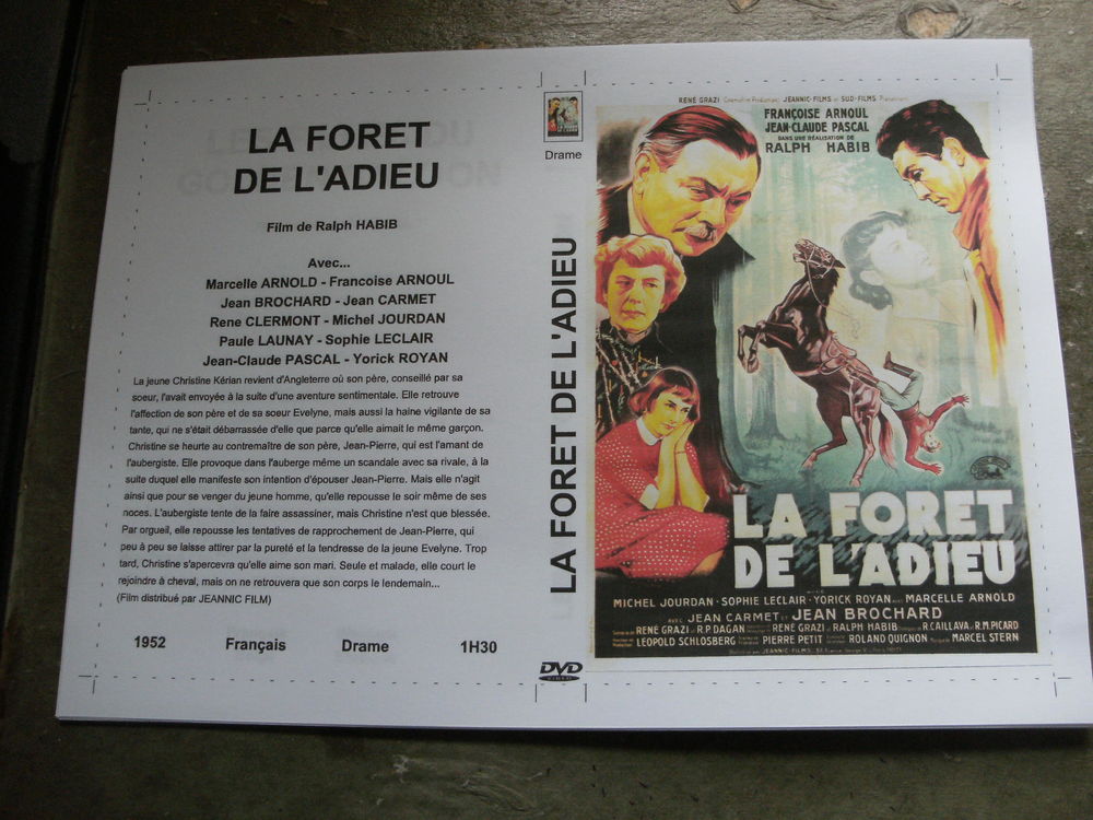 Film : " La foret de l'adieu " DVD et blu-ray