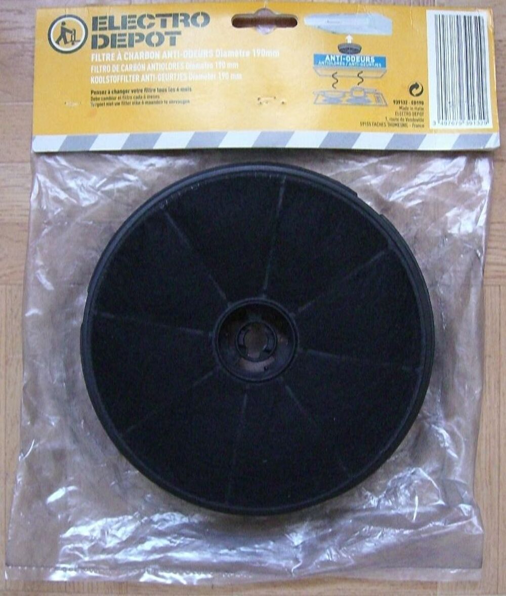 Filtre à charbon anti-odeurs ED190 - Electro Dépôt