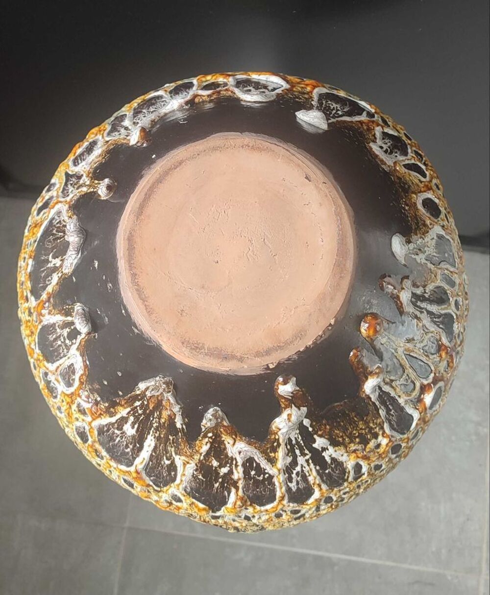 Grande Coupe "Fat Lava" Volcanique Pi&egrave;ce de Caract&egrave;re (1960/70) 