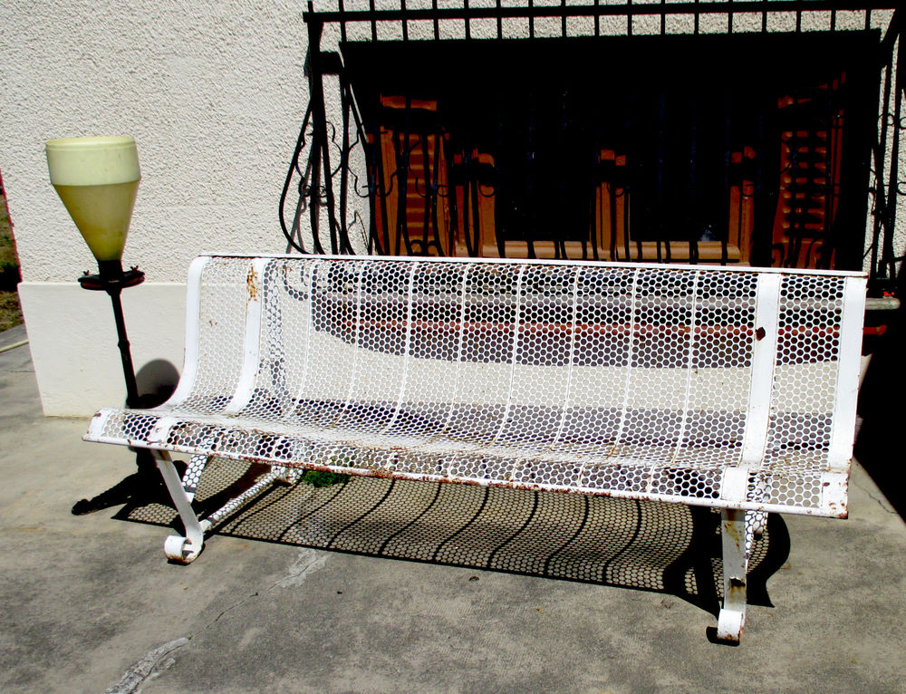 Banc de jardin ancien 1945/50 Malaval Ren&eacute; (Troc possible) Jardin