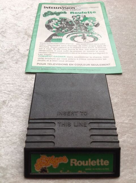 LAS VEGAS ROULETTE INTELLIVISION RETROGAMING Bz29 6 Trégunc (29)