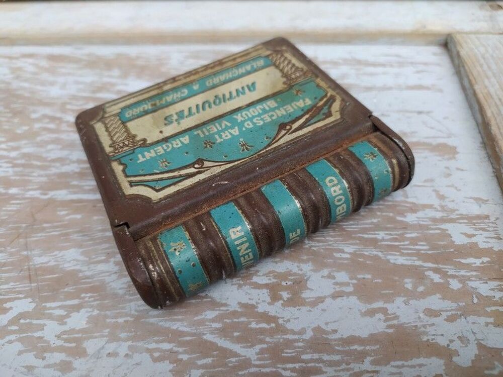 Ancienne Boite Publicitaire Antiquit&eacute;s Blanchard Chambord 