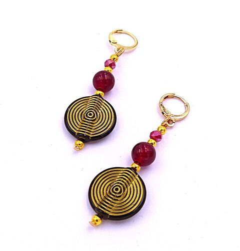 Boucles d'oreilles légères, acrylique et verre 
Viroflay (78)