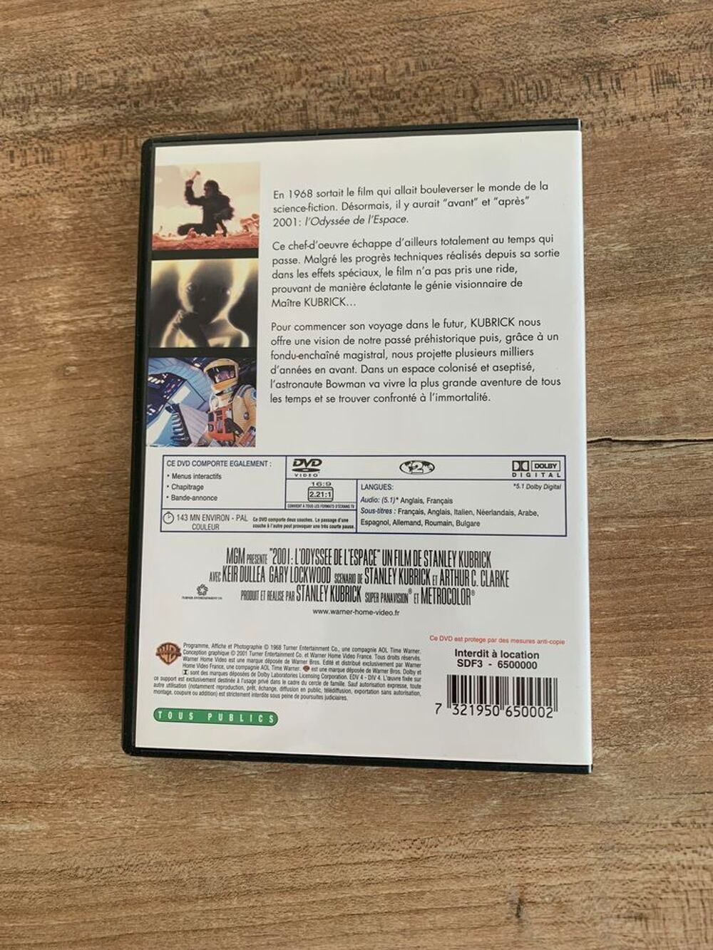 DVD " 2001 : L' odyss&eacute;e de l' espace " DVD et blu-ray