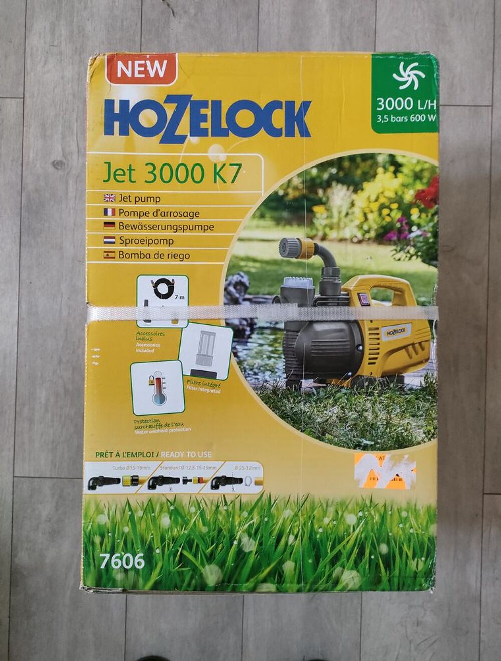 Pompe d'arrosage neuve Jet 3000 K7, 600W, HOZELOCK Jardin