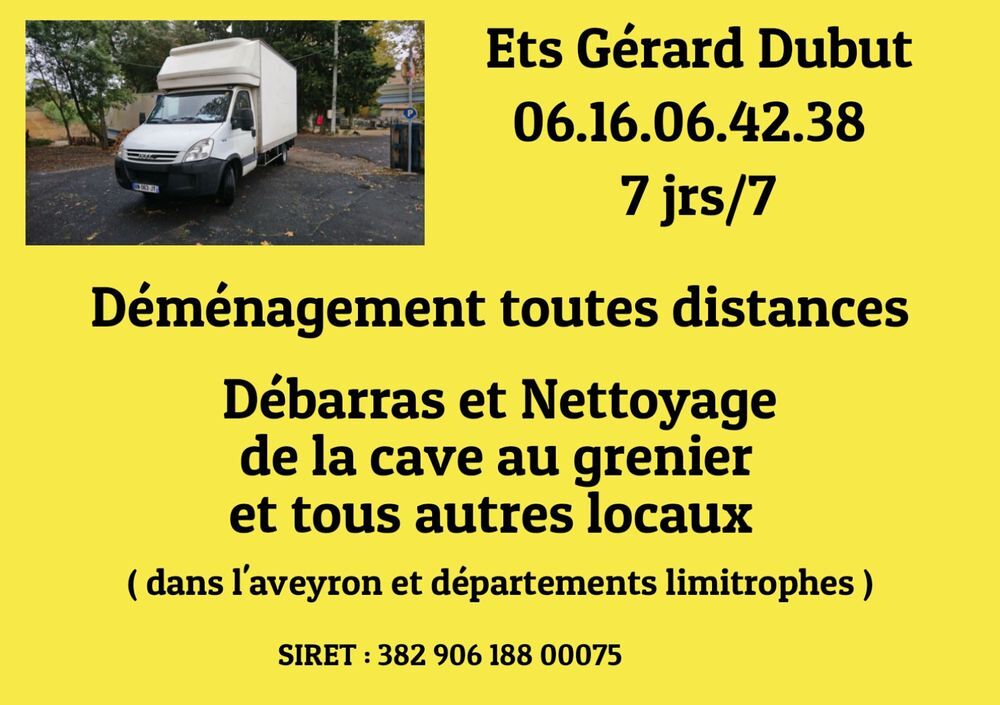   Déménagement et débarras 