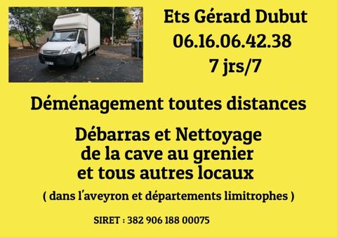 Déménagement et débarras 0 12500 Saint-cme-d'olt