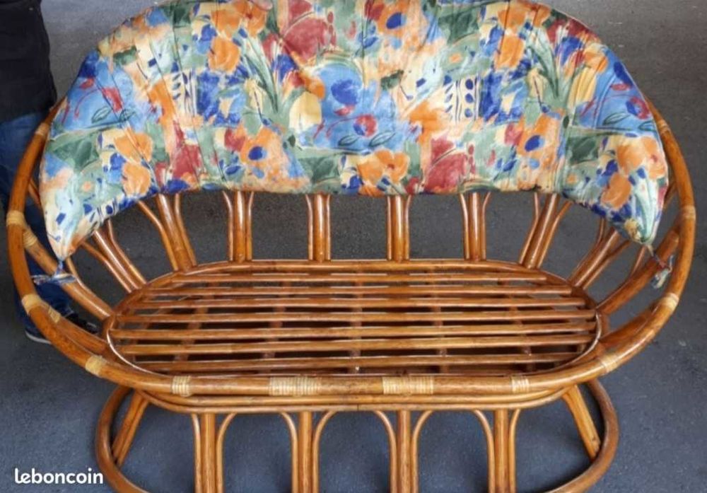 Canap&eacute; et 2 fauteuils en rotin - LE ROTIN DU GATINAIS Meubles