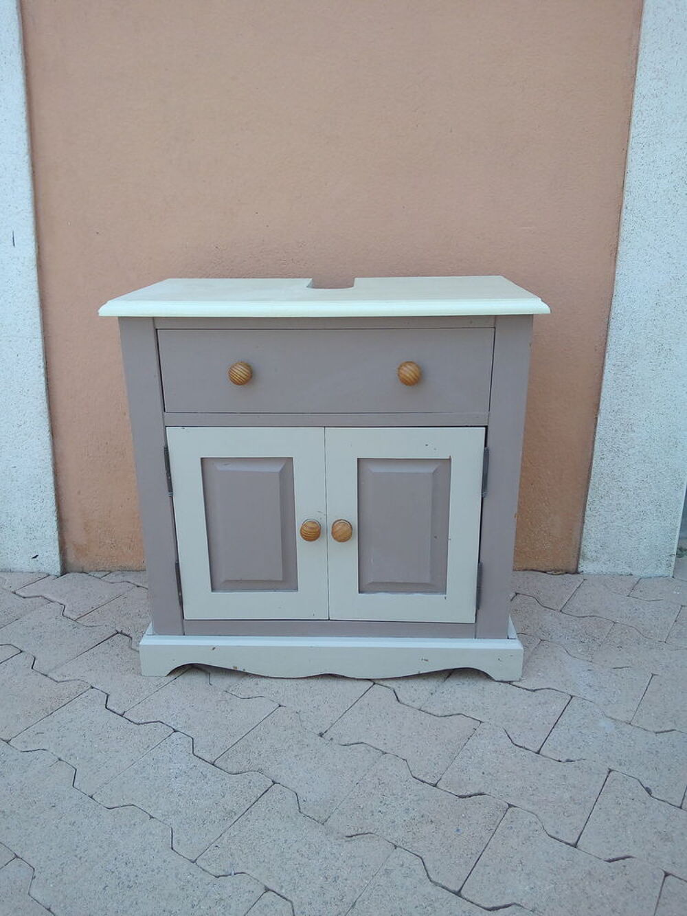 meuble sous lavabo en pin Meubles
