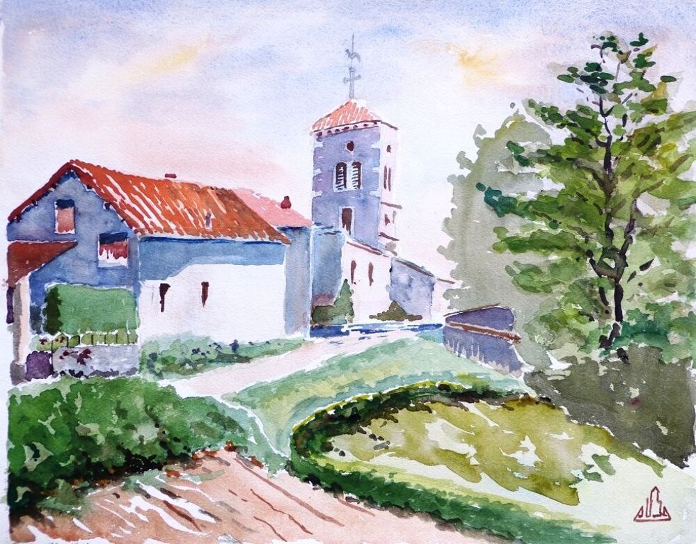 ALBA AQUARELLES LOT DE 3 Décoration