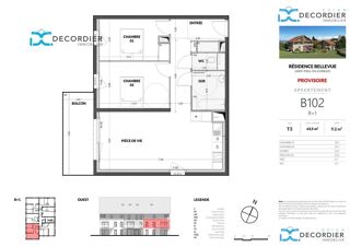  Appartement  vendre 3 pices 63 m