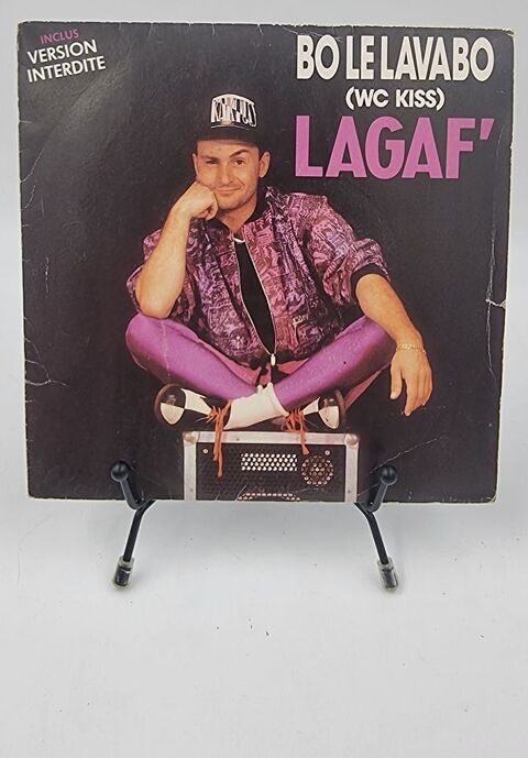 Vinyle 45 tours Lagaf' Bo le Lavabo (WC Kiss) avec fourreau 2 Vulbens (74)