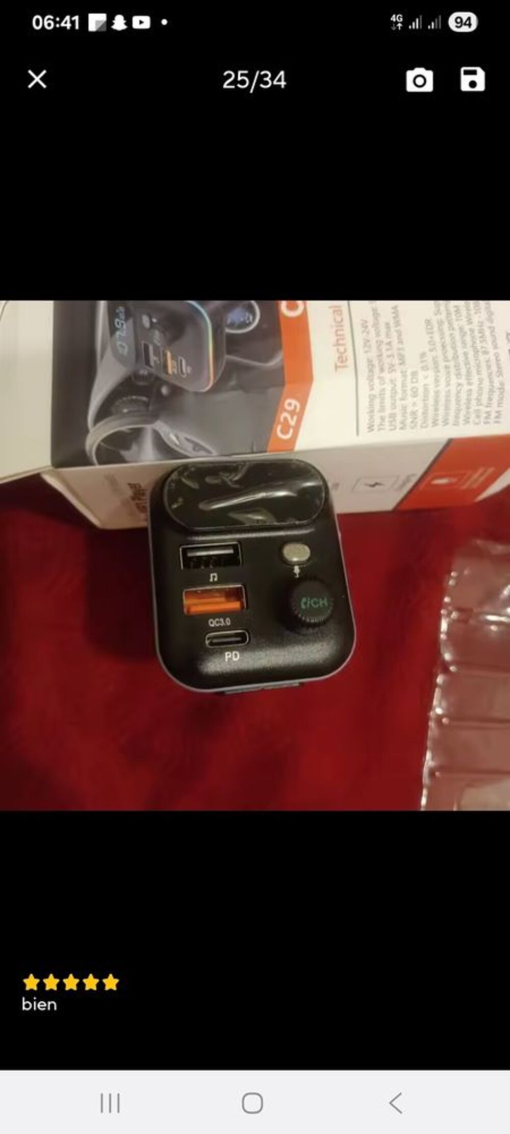 Transmetteur fm Bluetooth allume cigare Audio et hifi