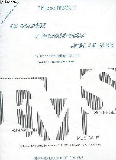 Le solfge a rendez-vous avec le jazz  vol. 2 de RIBOUR 10 Albi (81)