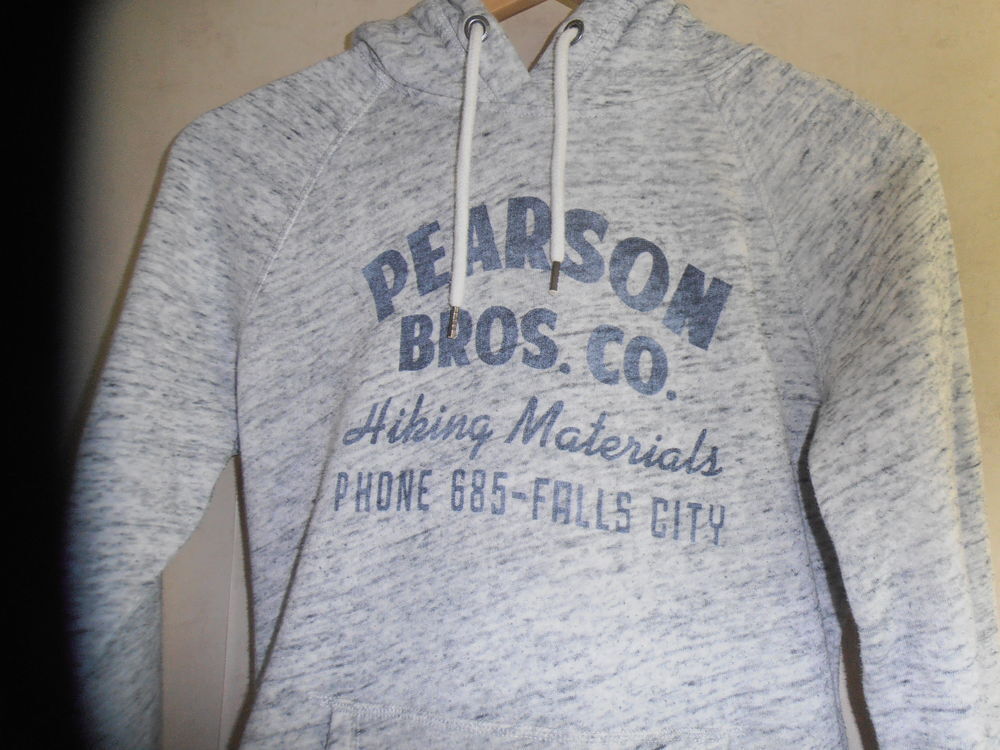 Sweat capuche gris (93) Vtements