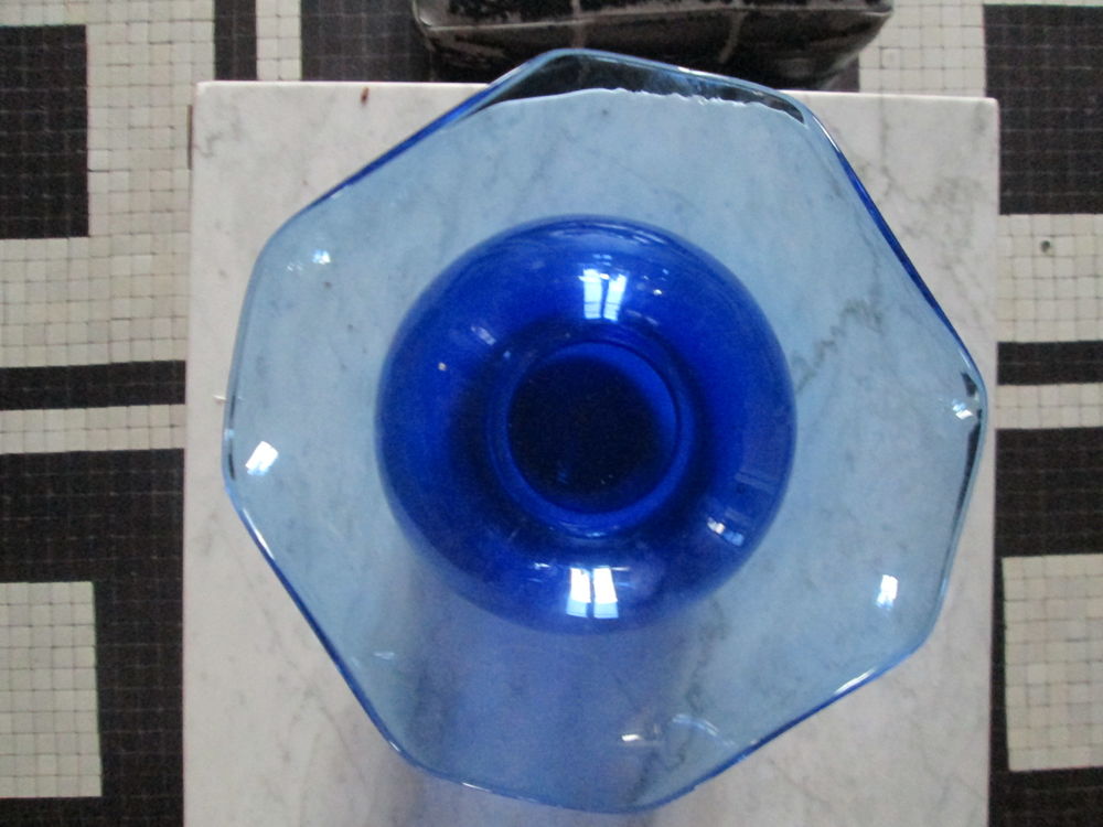 Vase Lancel bleu Dcoration