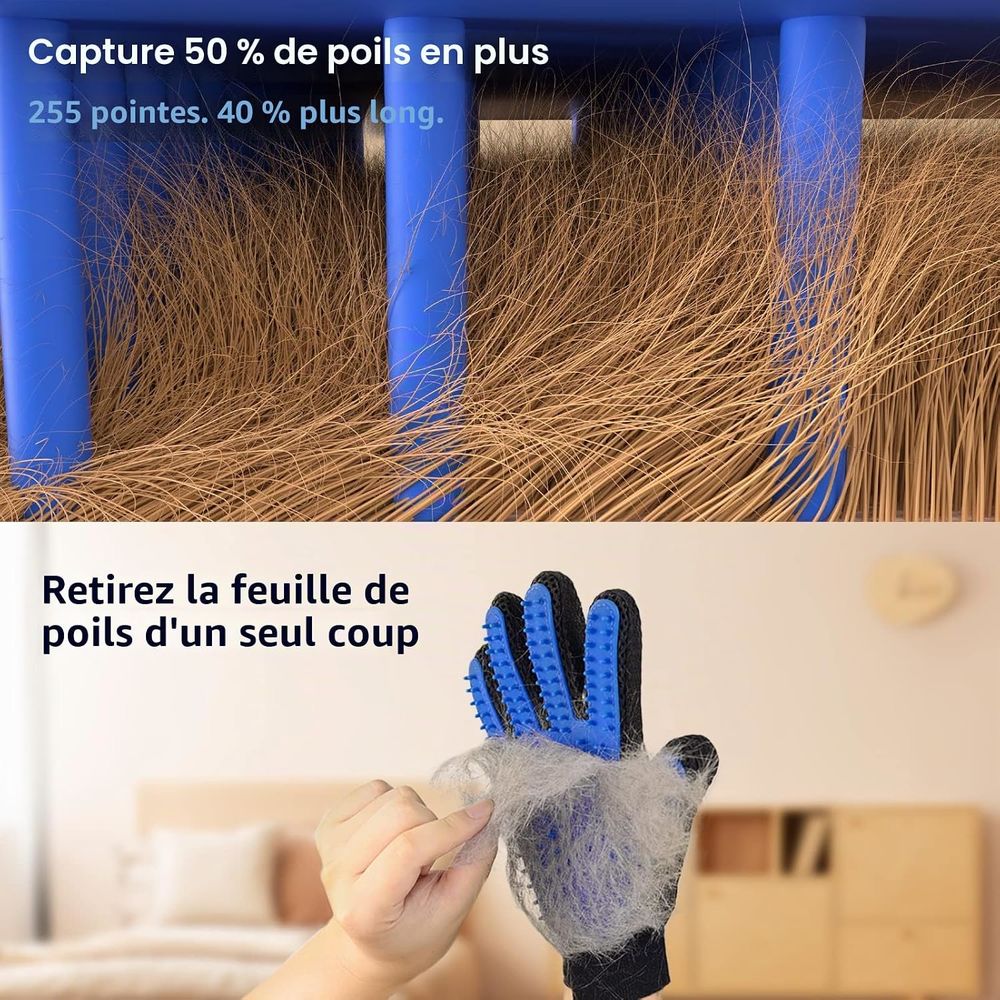 Gant de Toilettage pour Animaux de Compagnie - Neuf Jeux / jouets