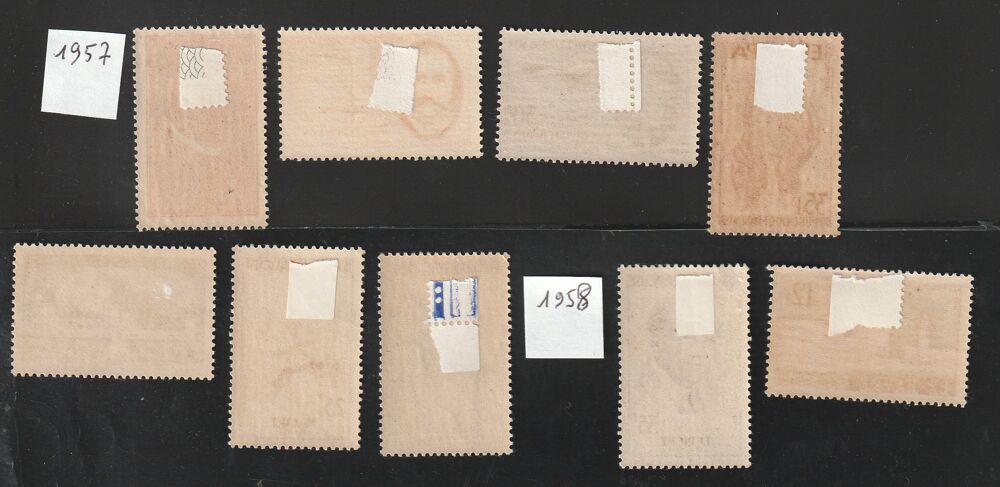 Timbres Neufs avec charni&egrave;re CARTON Ann&eacute;e 50 