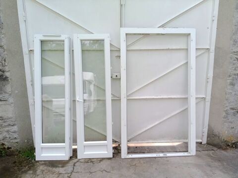 Porte fenêtre PVC blanc double vitrage 100 Brenouille (60)