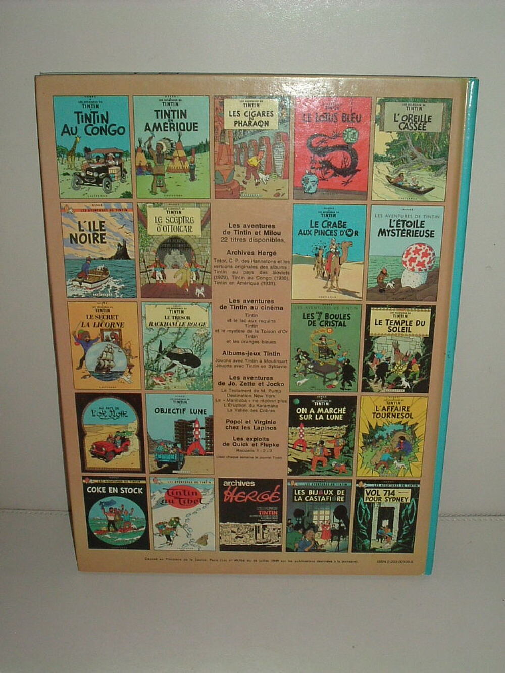 BD Tintin " Les Cigares du Pharaons " dos bleu Livres et BD