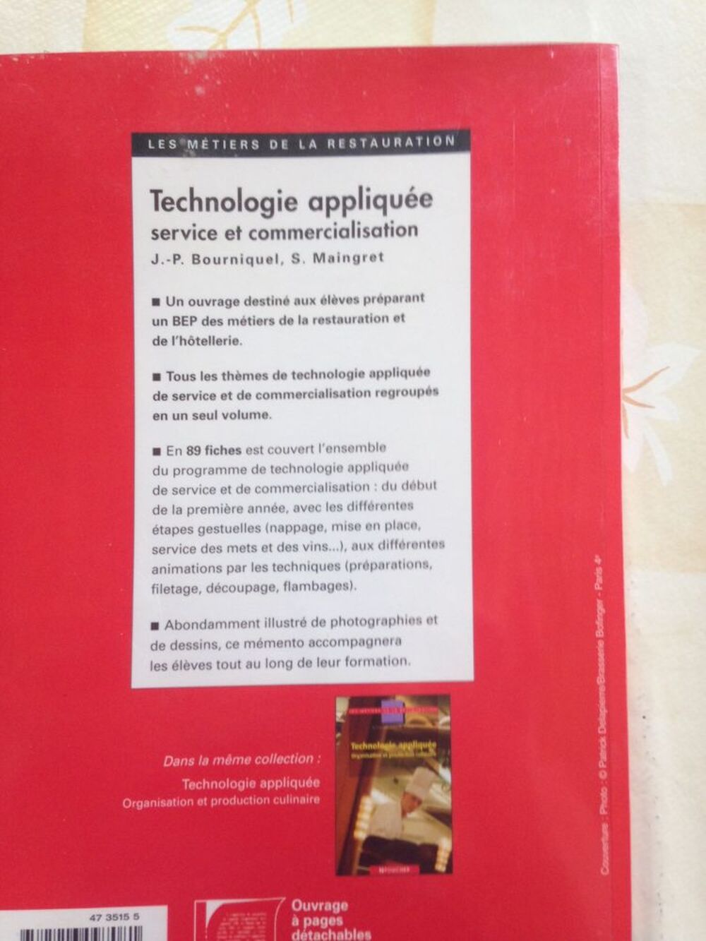 Technologie appliqu&eacute;e service et commercialisation Livres et BD