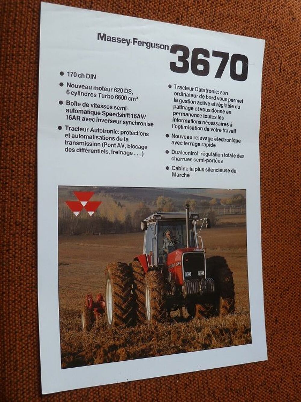 Prospectus MASSEY FERGUSON MF 3670 