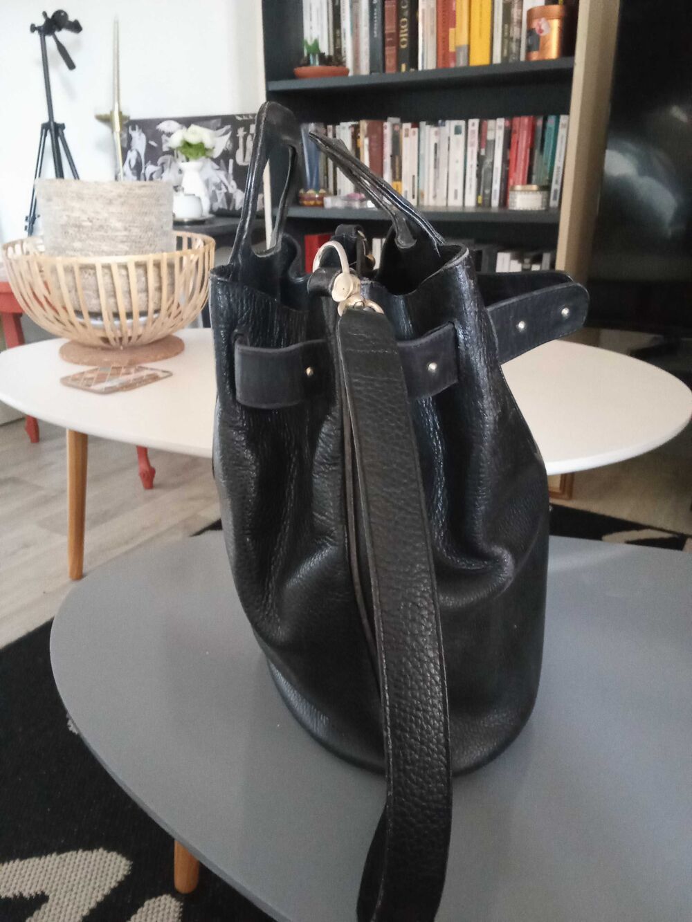 sac noir marque Rodo Italy Maroquinerie