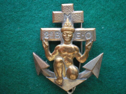 Insigne colonial du 2�B.M.E.O. 90 Caen (14)