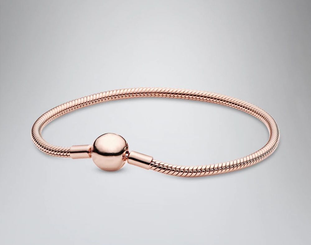 Bracelet type Pandora Argent S-925 - Boule couleur cuivr&eacute; Bijoux et montres