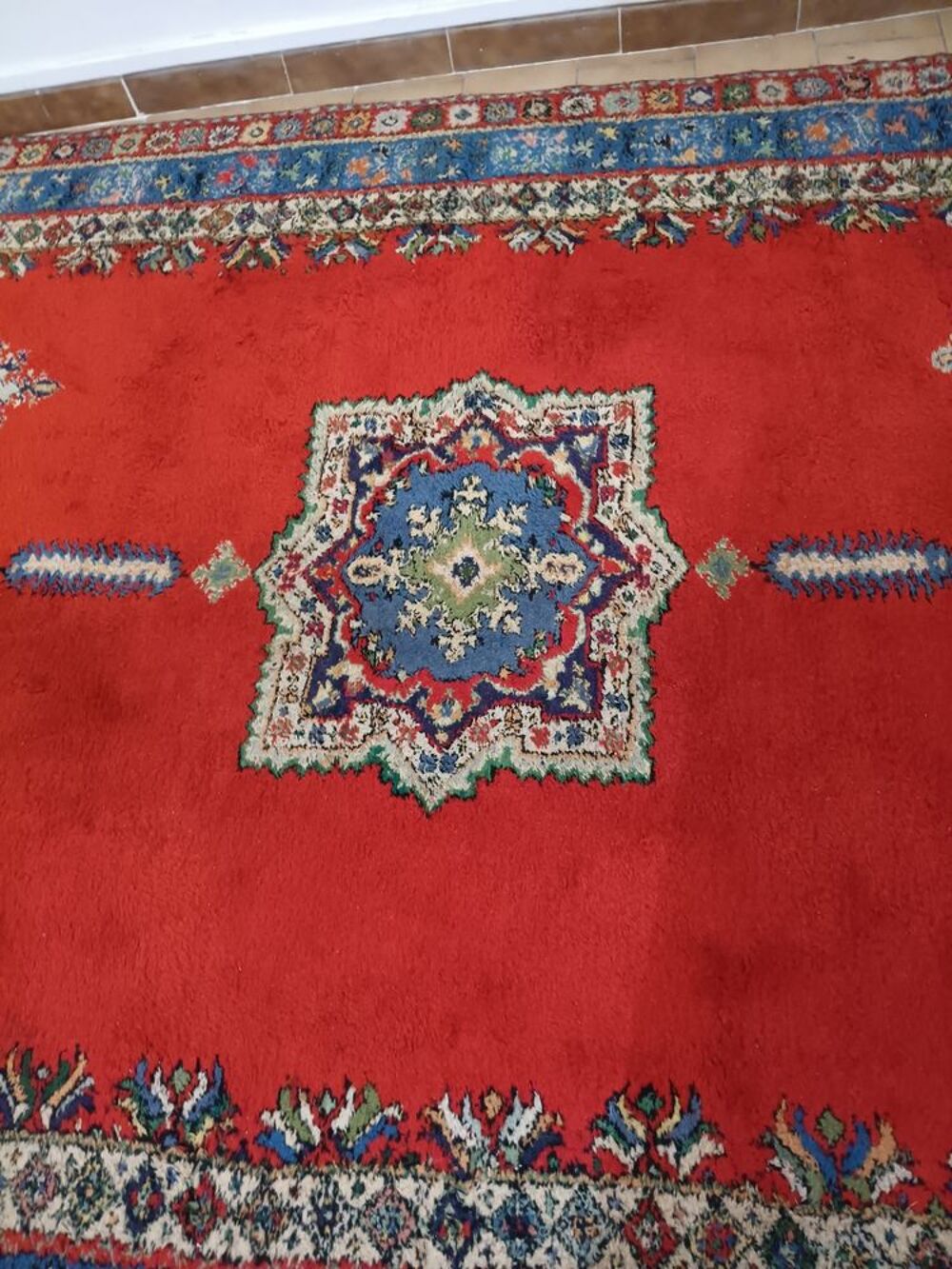 Grand tapis de Rabat fait main estampiller D�coration