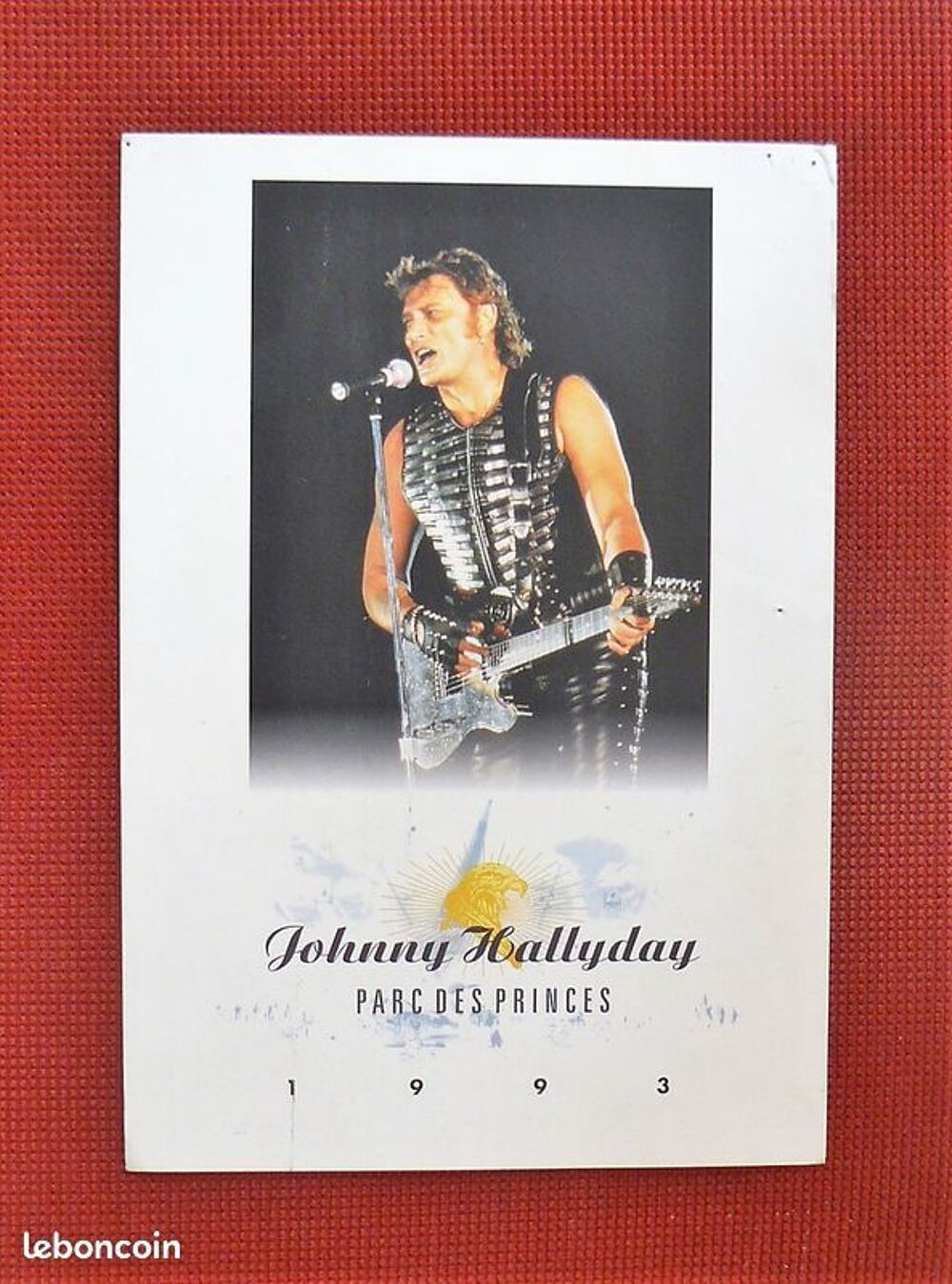 Johnny HALLYDAY : Carte Promo Parc des Princes 1993 CD et vinyles